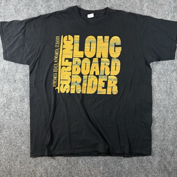 Other - Surfing Longboard Rider Ecuador Men's T Shirt Black 2XL